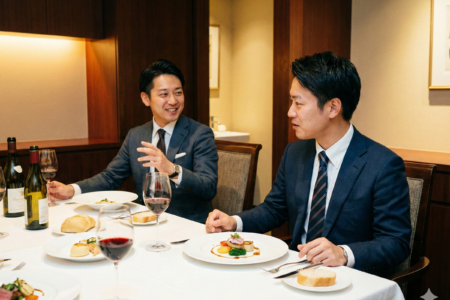 初めてのビジネス会食で失敗しないために。フレンチレストラン で選ぶべき「おすすめコース」とは？