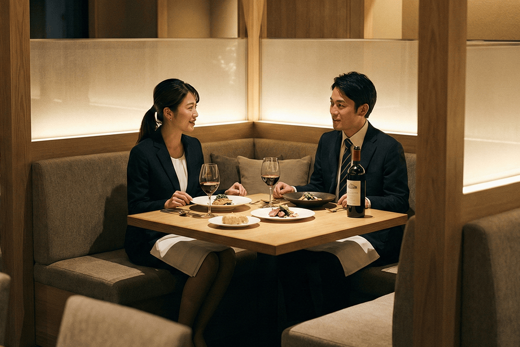 会話が漏れにくい会食ディナーへ。フレンチレストランで「落ち着いた席」を叶える予約のコツ