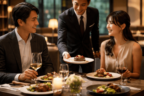 タイミングまでスマートに整う会食へ｜話が長引いても“滞在延長・デザート提供”を気持ちよく調整するコツ