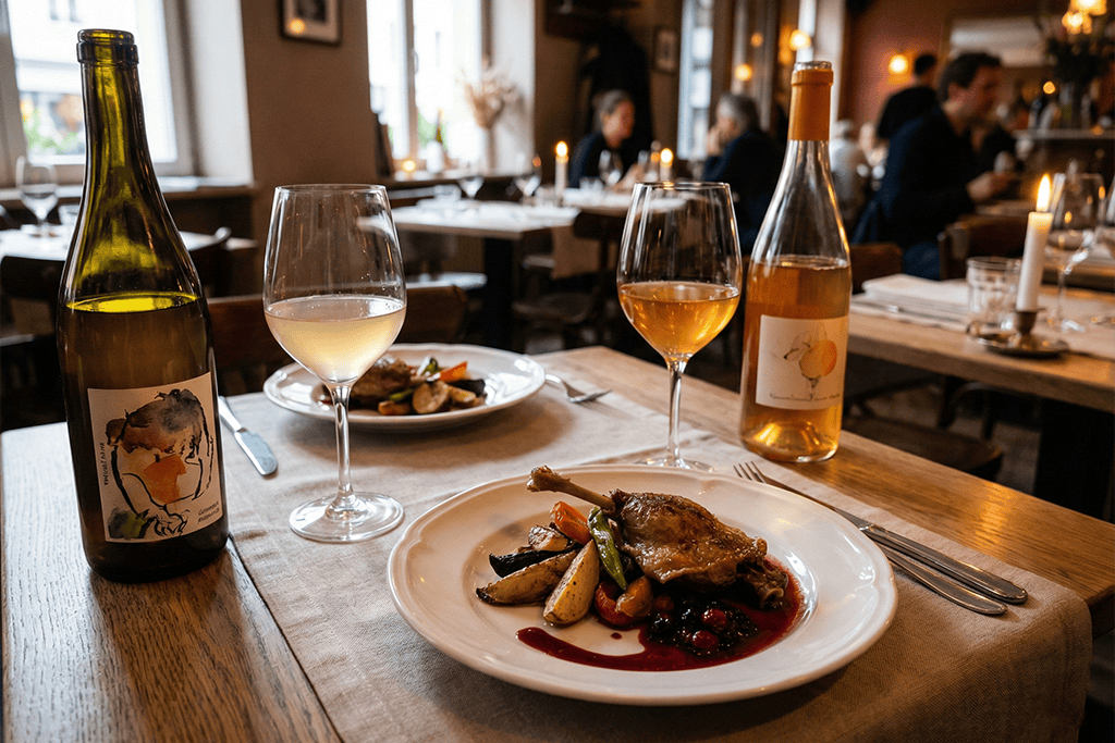 会食ディナーで「ちょっと個性的なワイン」を頼みたい人へ——自然派・オレンジワイン相談をスマートに通すコツ